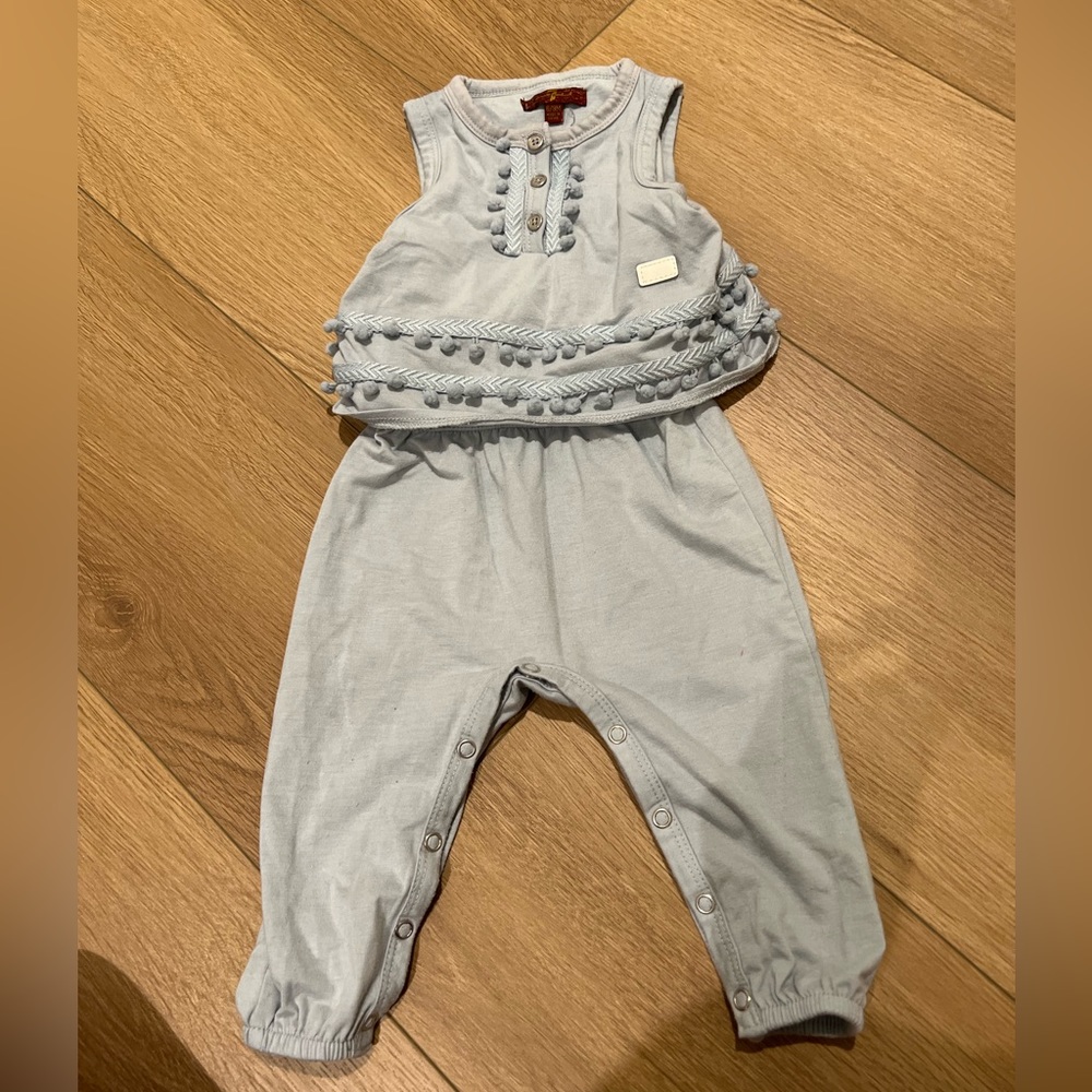 7 for all mankind 6-9m girls jumpsuit